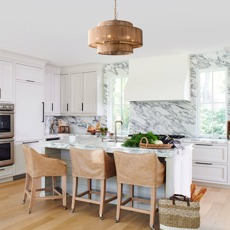 Cross-Border Exclusive Wayfair Retro Woven Chandelier Indoor Chandelier Suitable for Bedroom Living Room Dining Room Hemp Rope Lamp