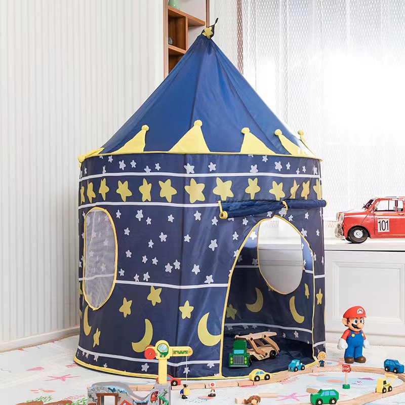 跨境专供居家游乐儿童帐篷可折叠蒙古包室内公主游戏小城堡批发