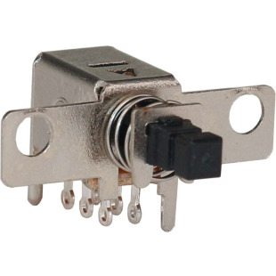 Vertical Handle High Shell Black Button Self-Locking Key Switch with Handle Fixed Double Row Micro Metal Self-Locking Switch
