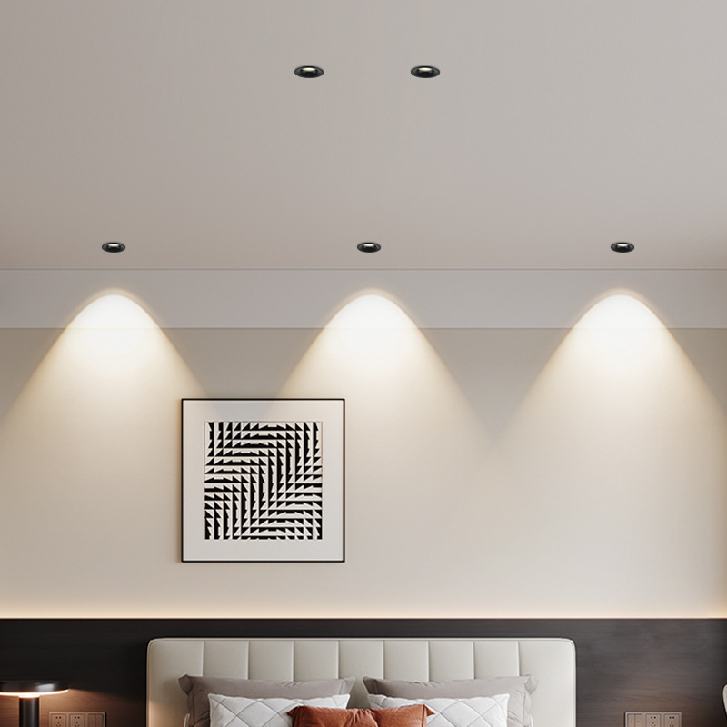 Hill Spotlight incorporado anti-deslumbrante sala de estar lámpara de lavado de pared iluminación doméstica de marco estrecho led sin lámpara principal 495L