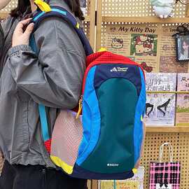跨境户外登山包轻便透气大容量运动双肩包小众设计感学生书包女