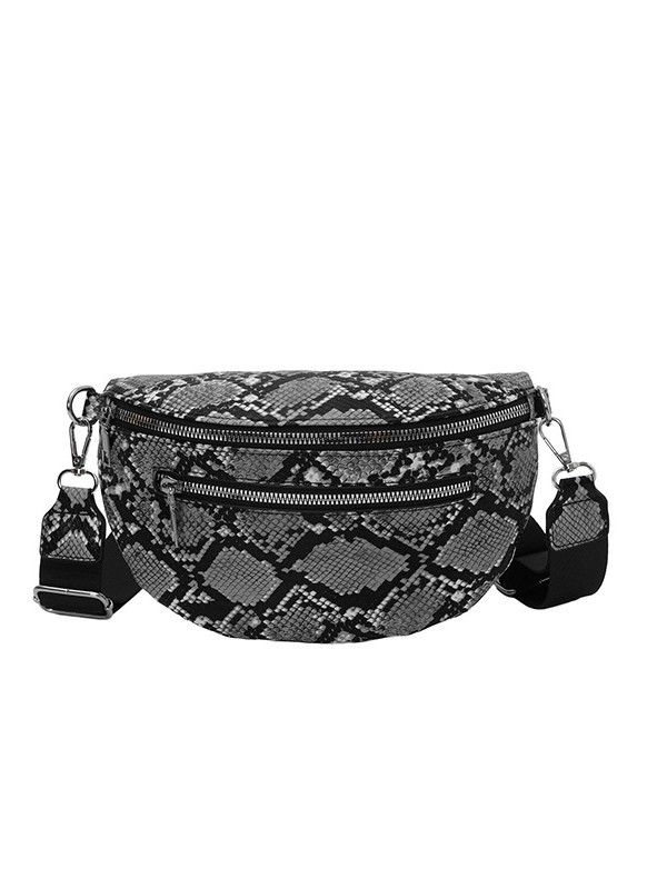 Bolso de cintura de piton para mujeres 2026 tendencia transfronteriza nueva moda europea y americana de moda ocio de viaje de hombro mochila