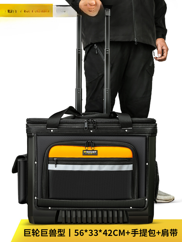 Changshengke grande multifuncional Oxford tela de reparación bolsa eléctrica bolsa de lienzo con rueda tipo barra de tracción bolsa de herramientas