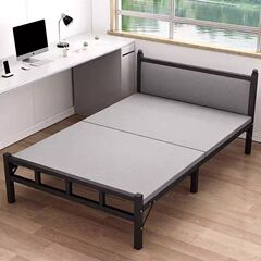 シングルベッド 家庭用折りたたみベッド レンタルルーム 小さなベッド 寝室用エクストラベッド 1.2m シンプルベッド 大人用 1.5m ダブルベッド
