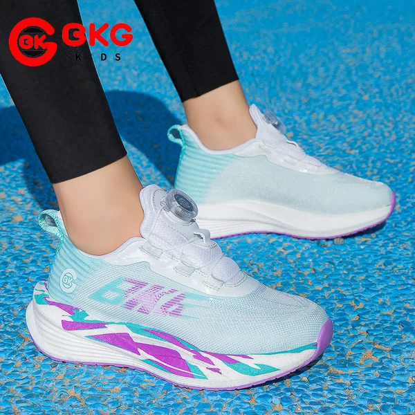 BKG children's running sneakers for spring and autumn, breathable and lightweight, suitable for older children, students, girls, and boys