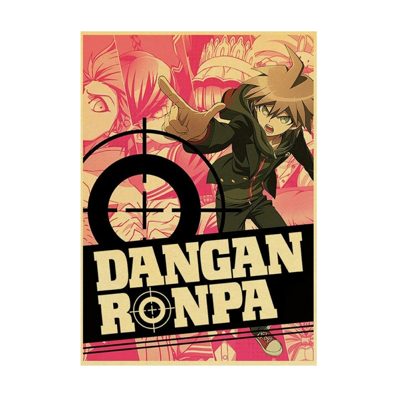[亚马逊速卖通日本动漫Danganronpa 装饰画帆布画芯海报]