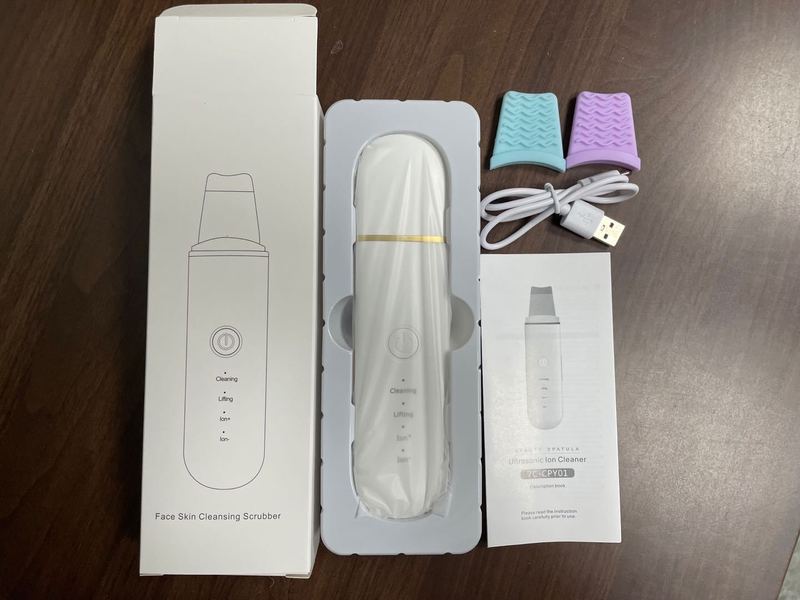 超音波シャベル美容機器毛穴クリーナー顔洗顔器黒頭計シャベルプレゼント|undefined