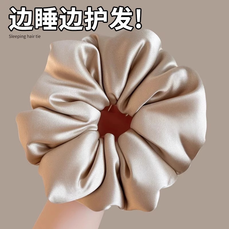 Almohada de sentido avanzado, lazo para el cabello del intestino grueso, rojo de la red para mujeres, artefacto para dormir súper grande, cuerda para la cabeza, cuerda para el cabello, tocado rizado