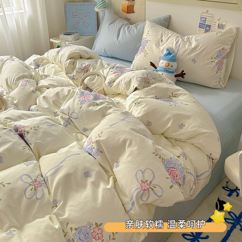 미아 [워시드 코튼은 부드럽고 왁시해서 알몸으로 잘 수 있어요]
