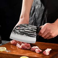 剁骨刀 商用锻打菜刀高锰钢家用厨房快切菜切肉骨刀厨师刀具