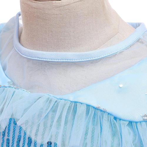 Children's Winter Fashion Elsa Princess Dress for Performance, Sparkling Sequin Children's Dress