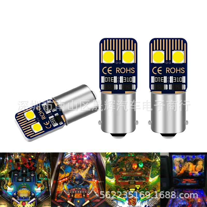AC 6V 8V BA9S 4SMD Неполярность пинбол игровой автомат светодиодная консоль пинбол игровой свет