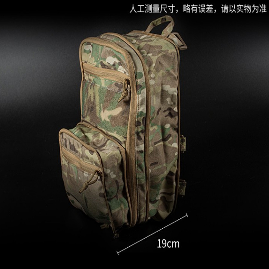 (2개) 실제 CS 전술 조끼 후방 등산 MOLLE 추가 가방 야외 등산 캠핑 매일 레저 개폐식 가방