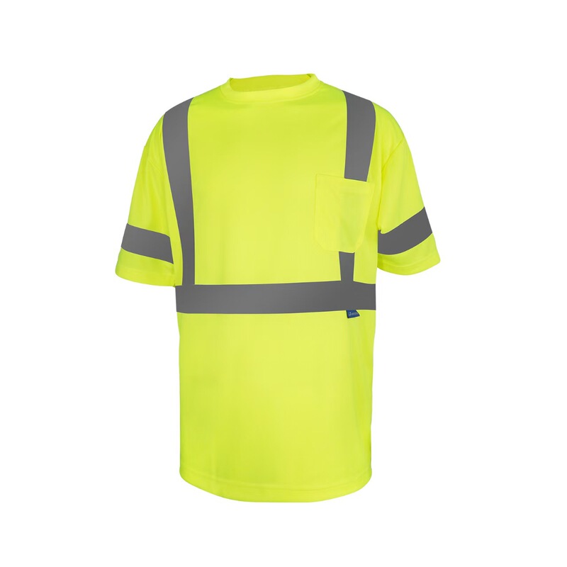 High Visibility Shirt Men High Visibility Reflective Safety Construction Shirt for Men Women Quick Dry Short Sleeve