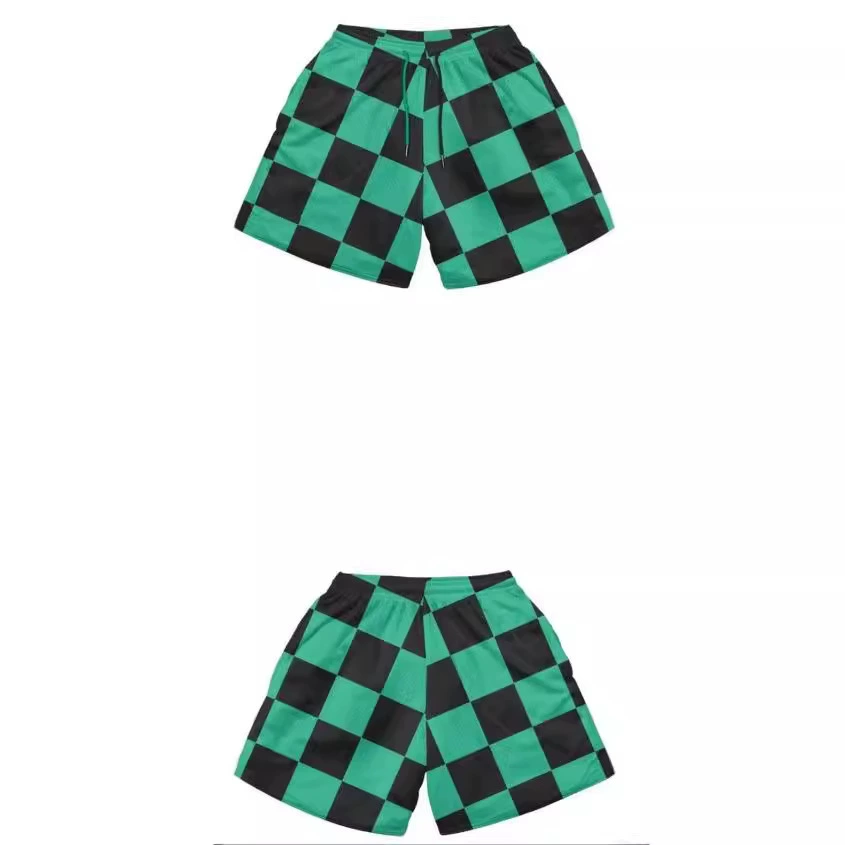 2024 3D цифровой принт мужские однослойные пляжные шорты летом