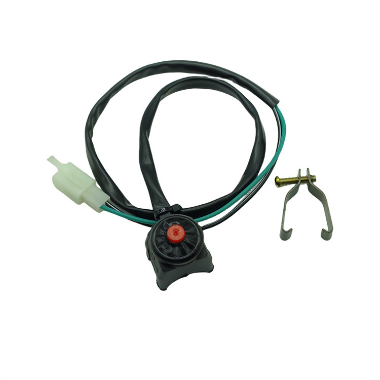 Motorcycle off-road vehicle modification parts handlebar faucet fixed start ignition horn overtaking light self-resetting switch