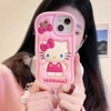 Hello kitty, apple, face blush, iphone14 pro, three dimensional cartoon silica gel phone case, 14promax