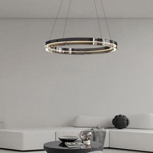 Italian Minimalist Living Room Chandelier New Aluminum Designer Modern Simple Creative Glass Dining Room Bedroom Lamp