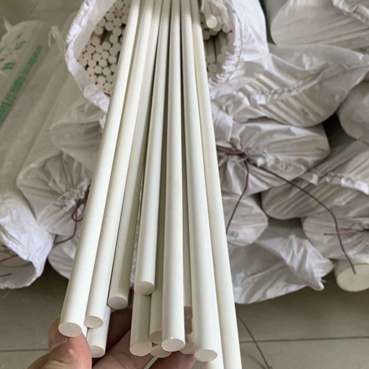 白色PVC实心棒象牙瓷白色5/15/25/35/45/55/65/75/85-200直径加工