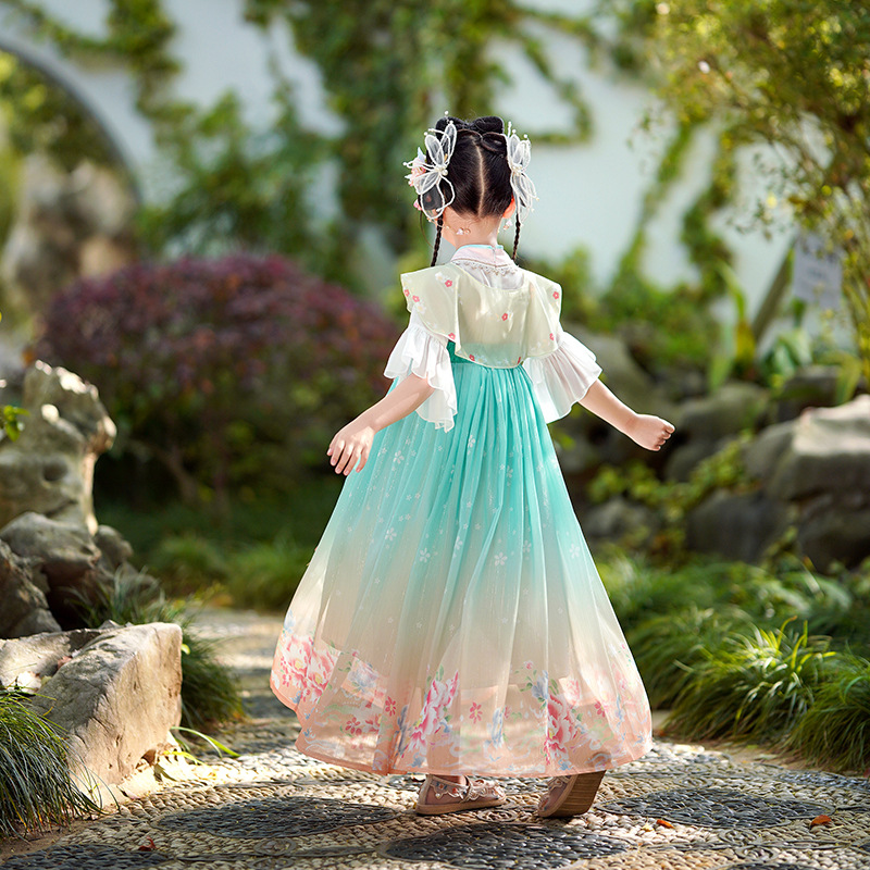 2260 나비 꽃 패턴 _ 녹색