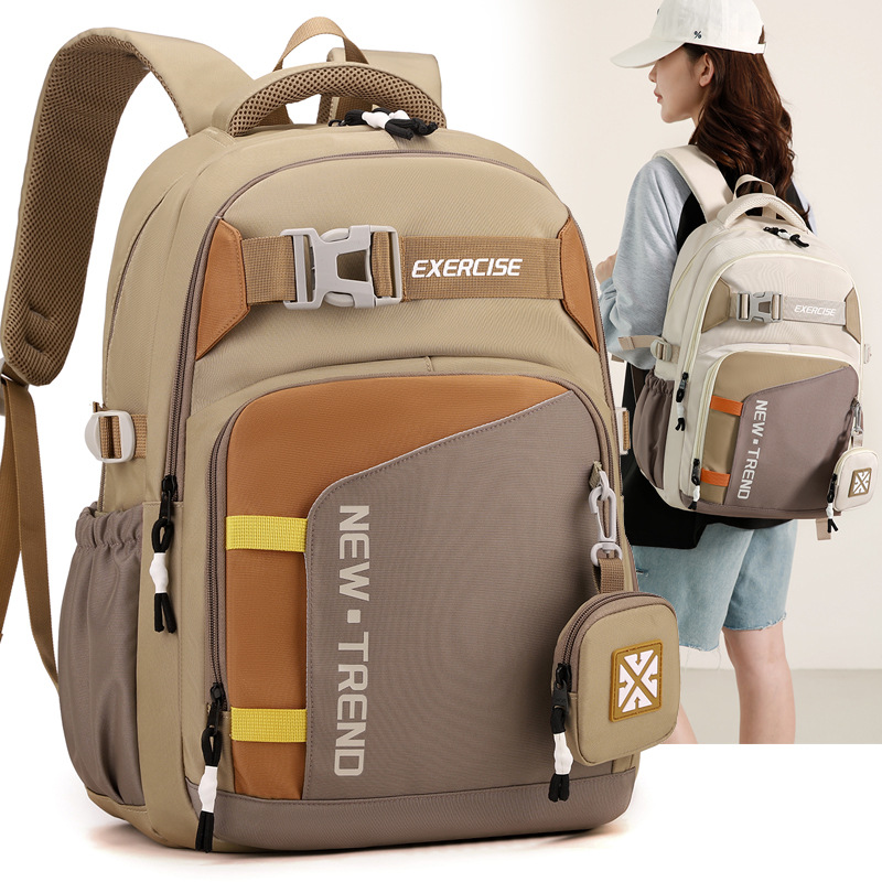 Mochila de ocio personalidad cool, gran capacidad, mochila de estilo universal, mochila de escuela secundaria, mochila de estudiantes de secundaria