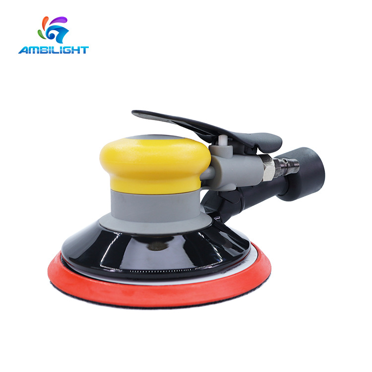 灿洁厂家6寸16孔中央吸尘气动砂磨机 AE汽车家具打磨气动砂纸机