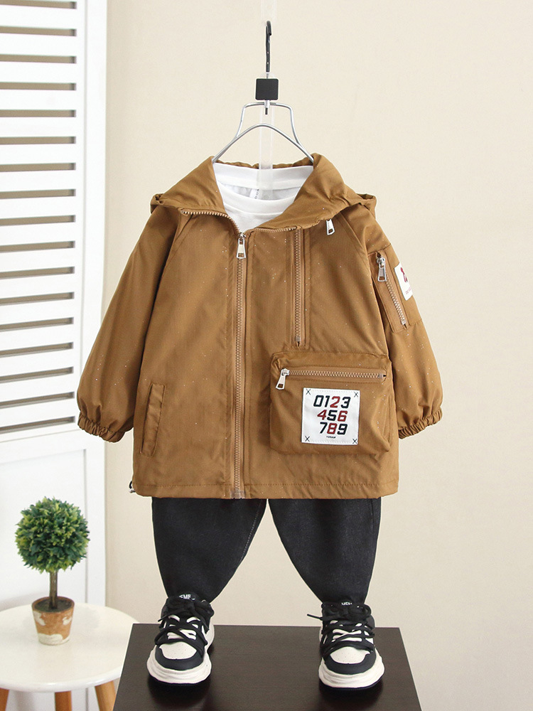 6237 Chaqueta para niños Otoño 2025 Nuevo estilo Chaquetas casuales de otoño para niños Chaqueta de primavera y otoño para bebés