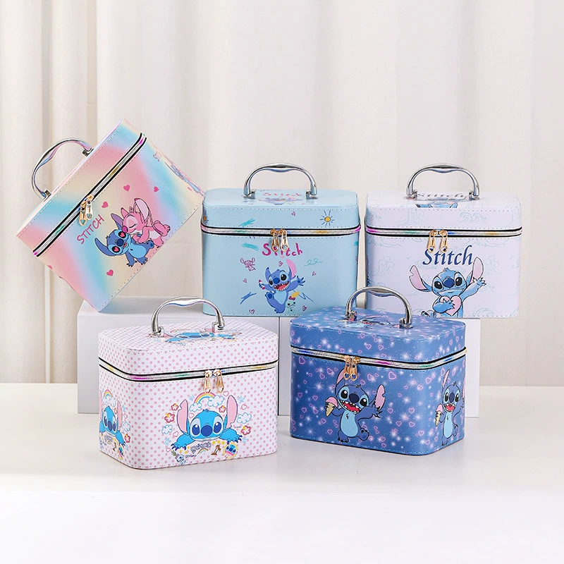 Capacious cosmetic bag, handheld universal mirror, portable storage system, high-quality style