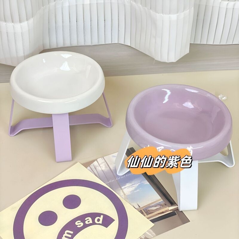 [新しいスタイル] UFO 猫ボウルと犬ボウルホルダー首の保護と転倒防止ペットボウル猫缶詰飲料ボウル装飾品|undefined