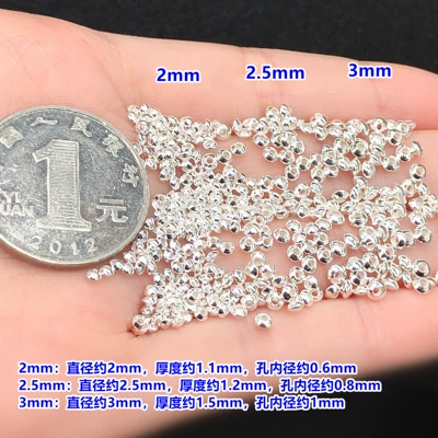 pure silver mini UFO beads, Zərgərlik ara hissələri