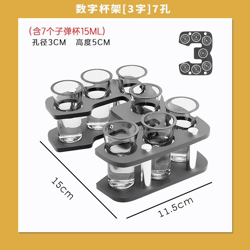 DIY creativo acrílico bala taza barra KTV cóctel licor un sorbo de taza mate taza combinación de conjunto