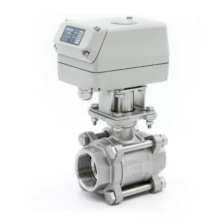 KLD400 精小型三片式不锈钢电动球阀 高压阀全通径水阀气动