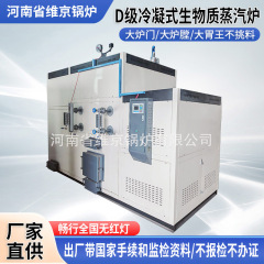 D级带国家手续棉检棉办证冷凝式生物质颗粒柴煤蒸汽发生器锅炉