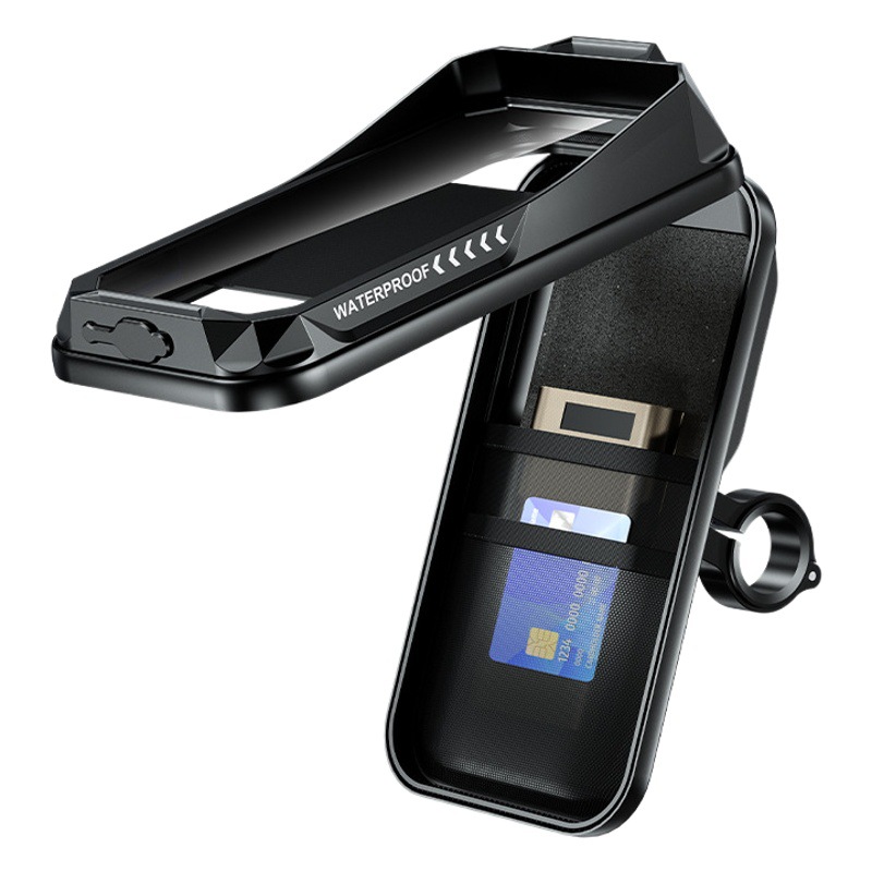 Kaiweige Bicycle Phone Waterproof Bag Touch Screen Mountain Bike Bag Front Frame Storage Bag Waterproof and Rainproof Phone Bag