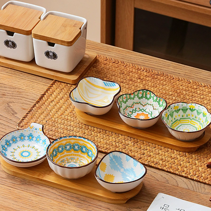 Приправа Bohemia для керамических изделий Diber Dip Dip Spicy Hot Pot Приправа Dibers Creative Home Соевый соус Уксус Маленький диск