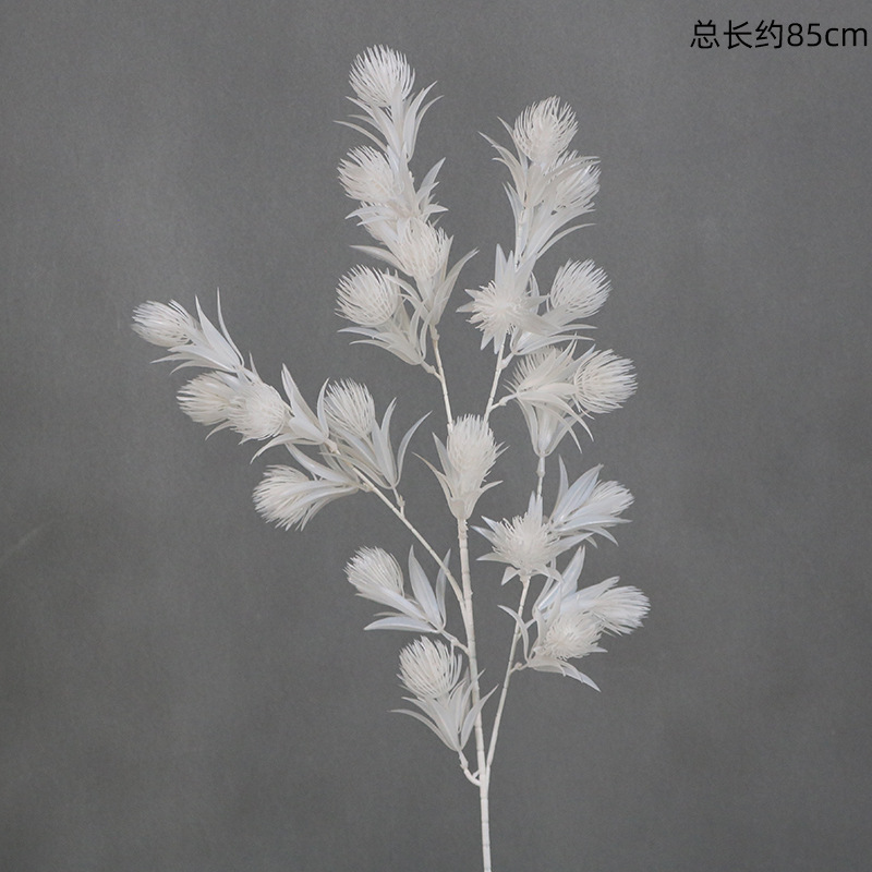 Material de flor de boda blanco brumoso artificial Misty Wedding Hall decoración camino plomo arreglo de flores techo flor artificial Flor de plástico