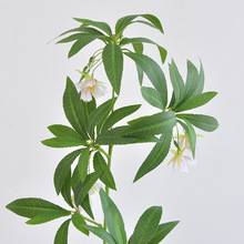 水石榕仿真绿植单支过胶假植物造景室内落地盆景仿真水石榕假绿植