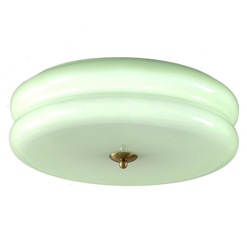 Ventura francesa crema dormitorio principal lámpara de techo de vidrio redonda antigua bolsa casa estudio segundo dormitorio porche lámparas de balcón