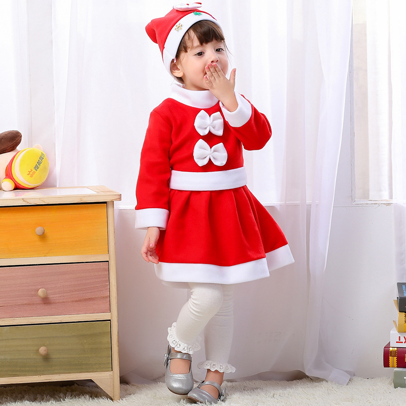 クリスマス子供服男の子女の子コスチューム演技服幼稚園服クリスマスコスチュームサンタクロース|undefined