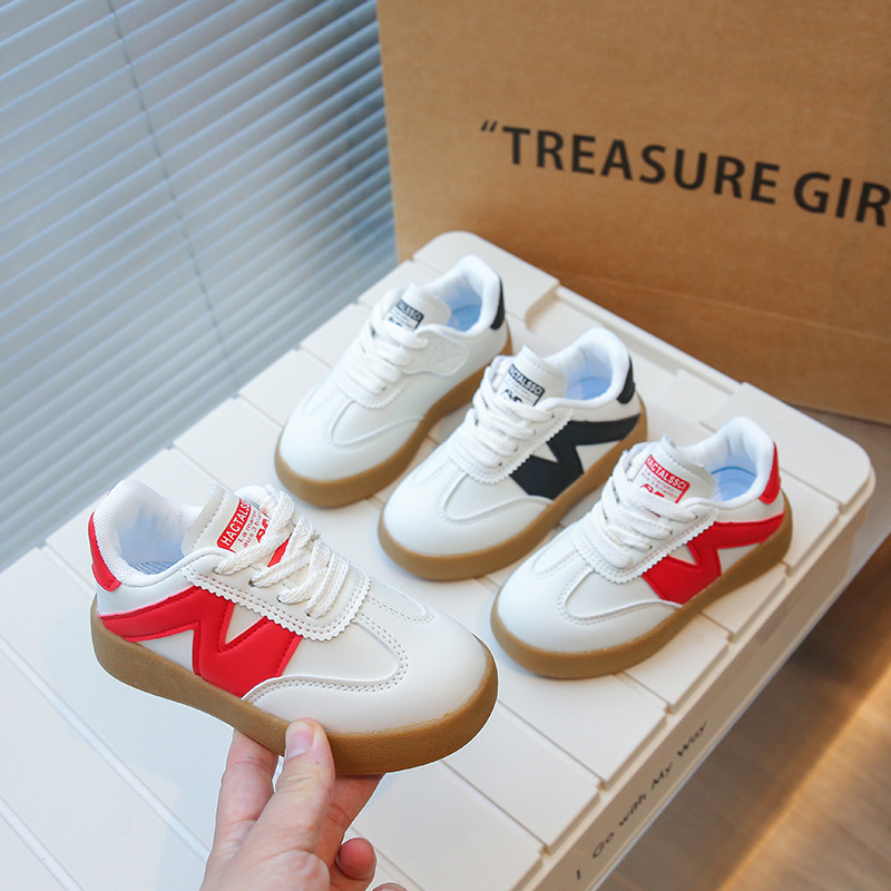 Children's 2024 Spring New German Training Board Shoes Wholesale Flat Lightweight Non-slip Children's Sports Shoes