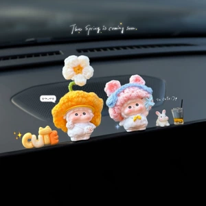 2026 New Zodiac Sheep Car Ornament, Car Screen Decoration, Interior Car Accessory, Cute and Therapeutic for Women, for Center Console
