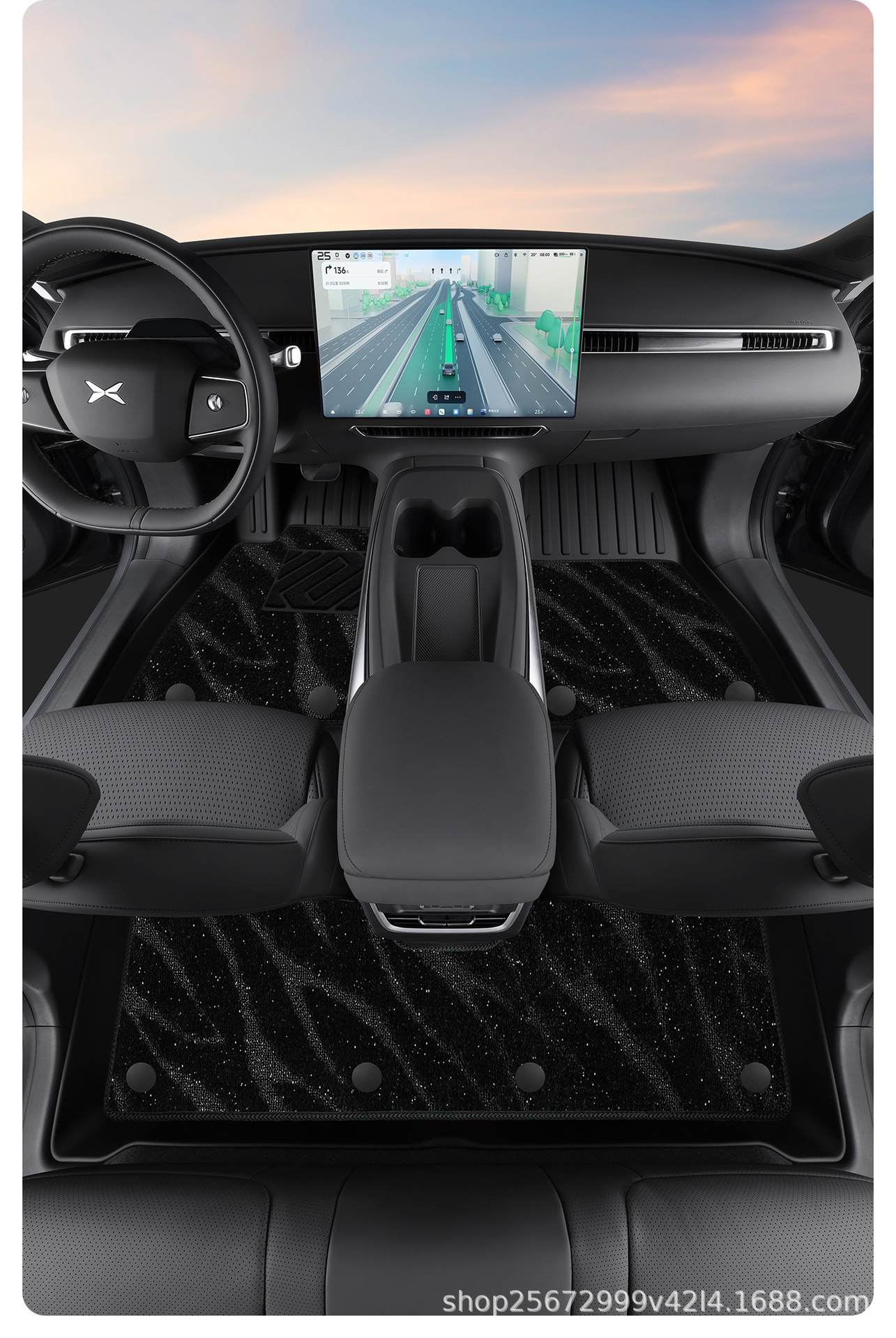 Suitable for Xpeng M03 trunk mat, 24-26 model specific, Max Mona 03 car TPE trunk mat