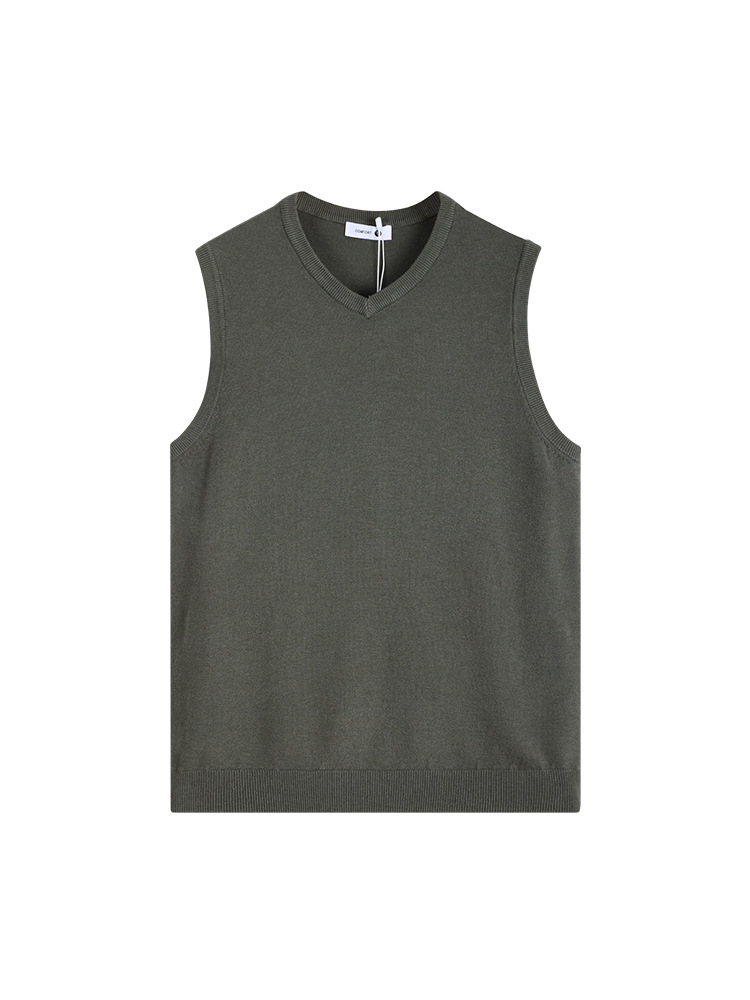 2025 nueva primavera y otoño de cuello en V de jersey cardigan chaqueta alta sensación interior y exterior con suéter de fondo camisa de punto chaqueta hombre