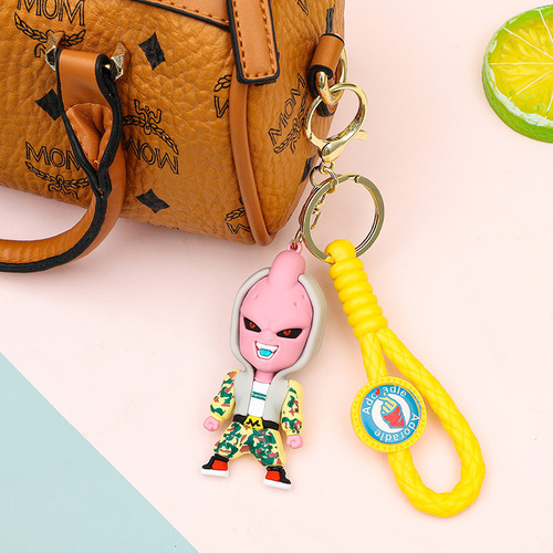 New Dragon Ball Keychain Charm Car Ornament Exquisite Purse Keychain Holder Drag Lever Gift