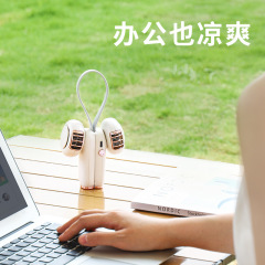 New Product Cross-Border Collapsible Neck Fan Student Gift Portable USB Bladeless Outdoor Camping Charging Fan
