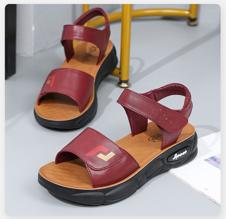 C4469 1220K GIÀY DÉP SANDAL NỮ RUITDT ĐẾ MỀM MÙA HÈ TRUNG NIÊN MA SÁT CHỐNG TRƯỢT GIÀY DÉP NỮ DA BÒ G04 SẢN PHẨM MỚI