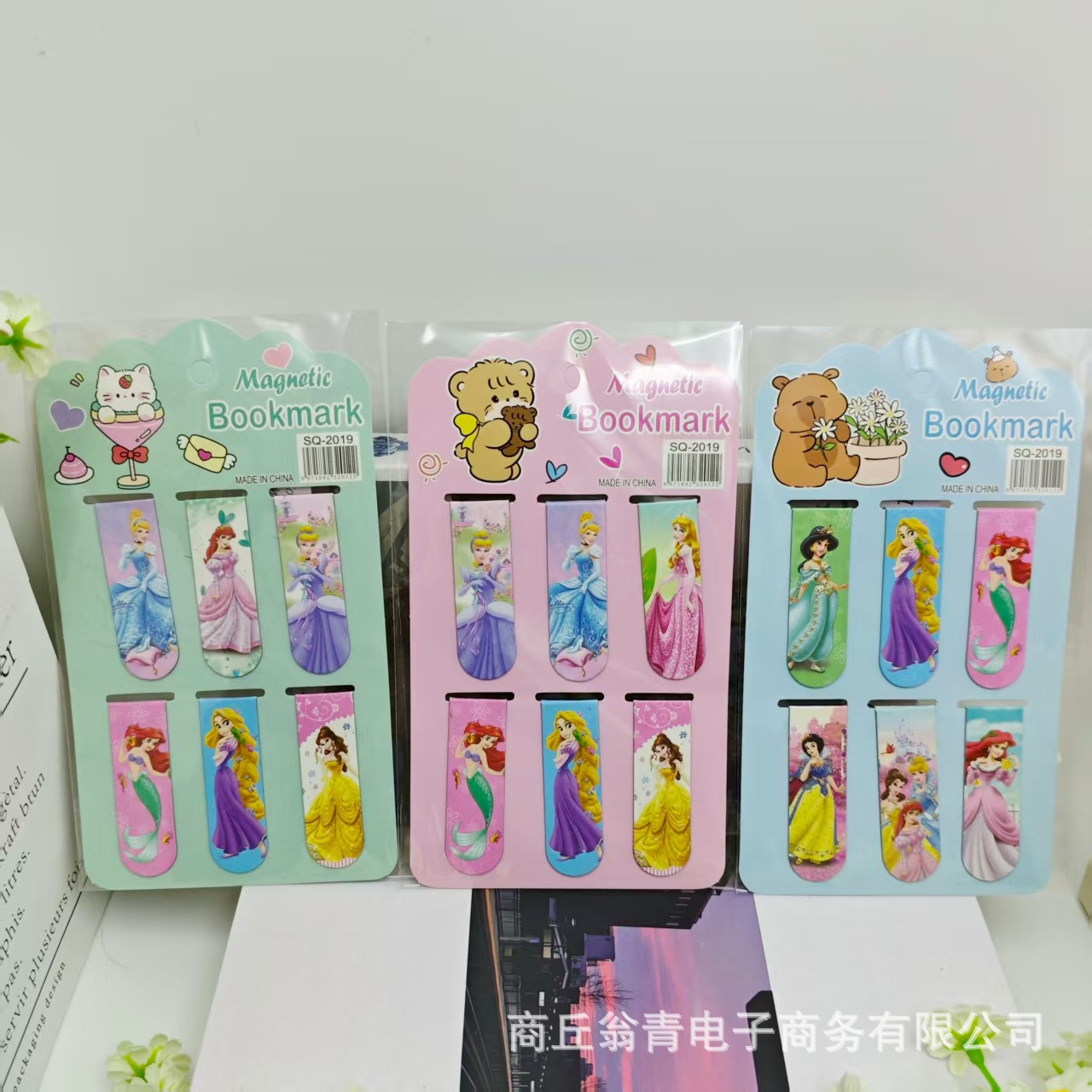 Ventas transfronterizas Hot Stitch 6 en marcadores magnéticos láser de dibujos animados Stitch para estudiantes plegables de doble cara marcadores de clip