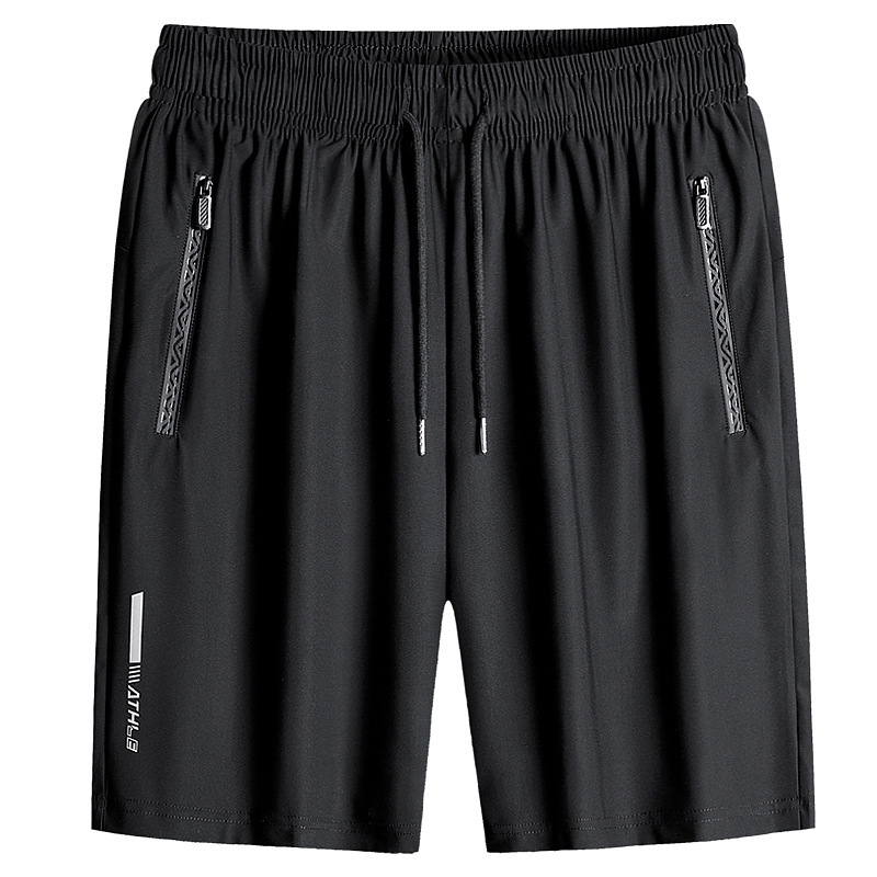 Summer New Large Size Men's Loose Fashionable Ice Silk Thin Pants Fashionable Brand Youth Sports Casual Large Pants