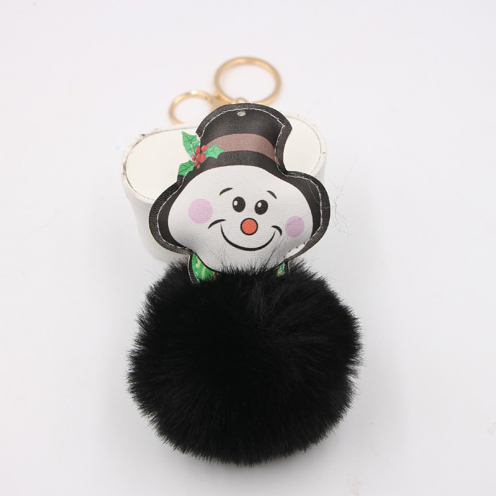 Christmas Snowman Keychain Pendant School Bag Purse Plush Pendant Jewelry display picture 3