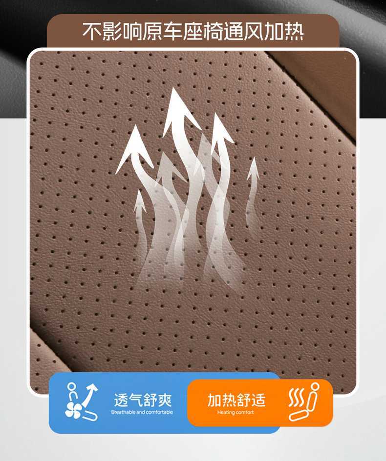 25 Years New Model Lantu Free Perforated Leather Wear-Resistant Car Seat Cushion Fully Enclosed Special Lantu Free+ Seat Cover